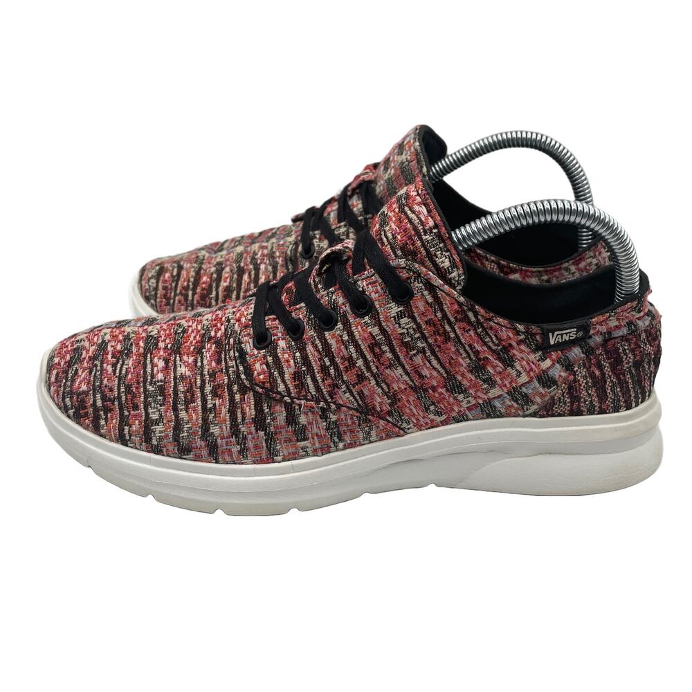 Vans ISO 2 Woven Knit Low Lace Up Shoes Multicolor Mens Size 8 Womens 9.5